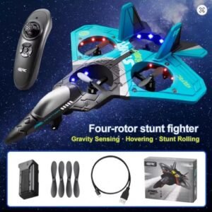 4DRC V17 RC Remote Control Airplane | 2.4G Fighter Glider for Beginners