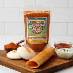 Sreenivasa Andhra Special Groundnut Spicy Idly Powder - Pack of 4 x 100gm